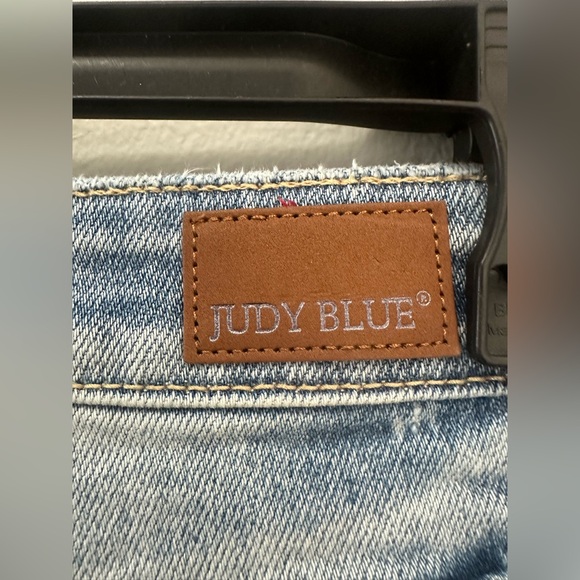 Judy Blue Women Straight Fit Distressed Jeans High Rise Blue Size 28 - Picture 12 of 12